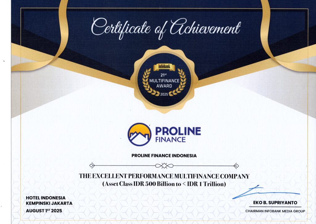 2025 Proline Finance - Infobank Multifinance Berpredikat Sangat Bagus